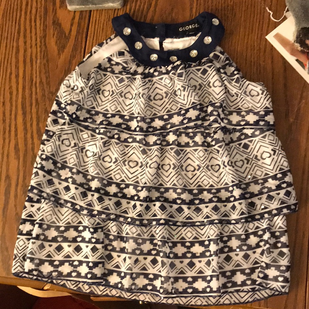 Girls button back tank top